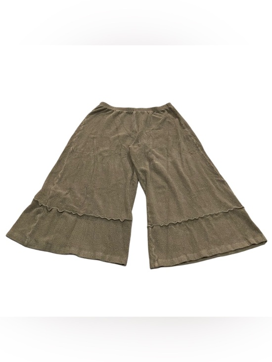 bryn Walker Pants - Bryn Walker Wide Leg Plush Capris Khaki Color Lagenlook Women’s Large Read